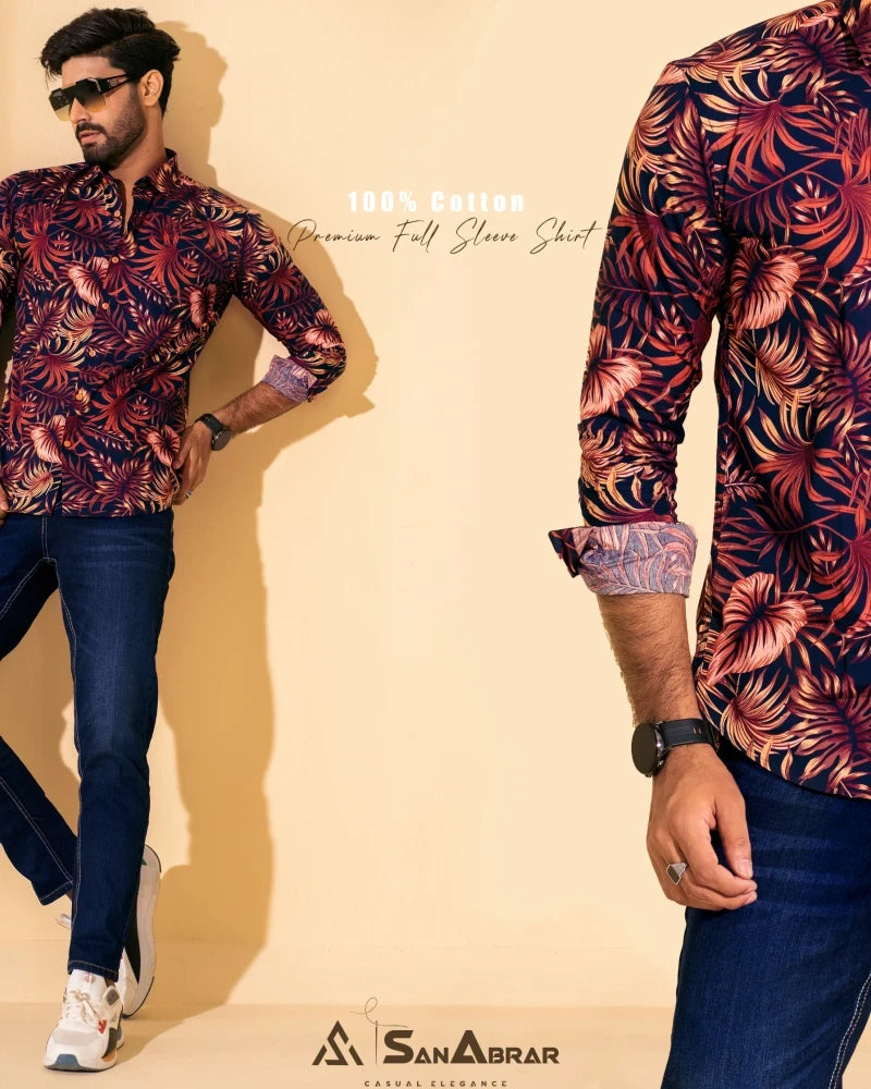 Premium Full Sleeve Shirt Maroon