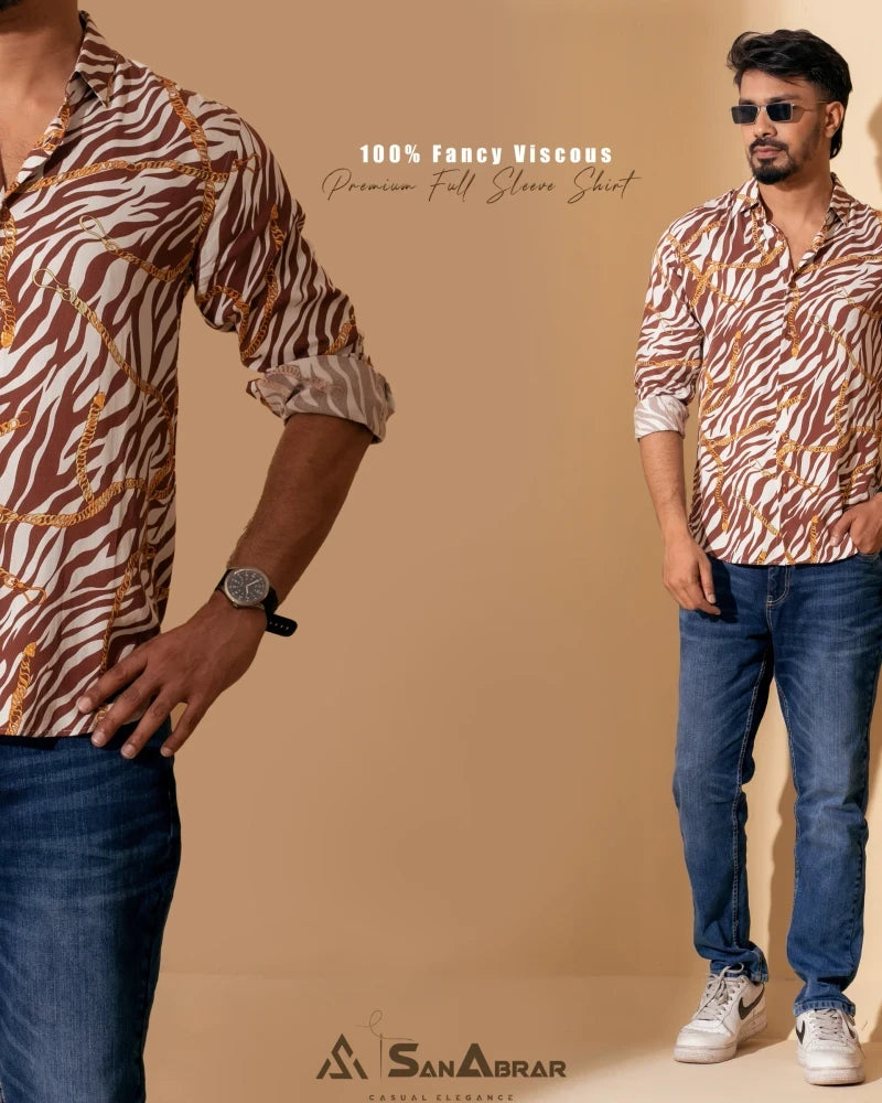 Premium Full Sleeve Shirt Brown