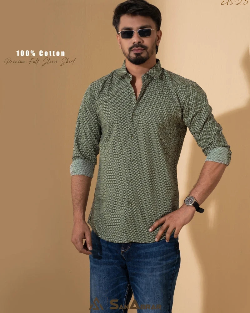 Premium Full Sleeve Shirt Green