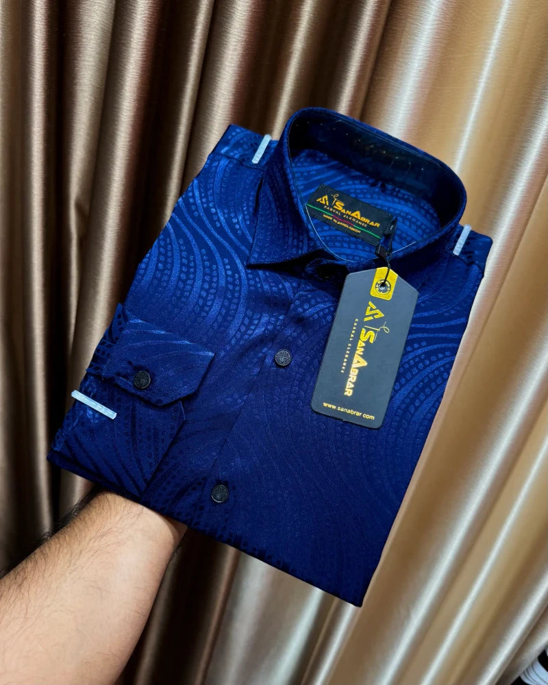 Premium Full Sleeve Shirt Blue
