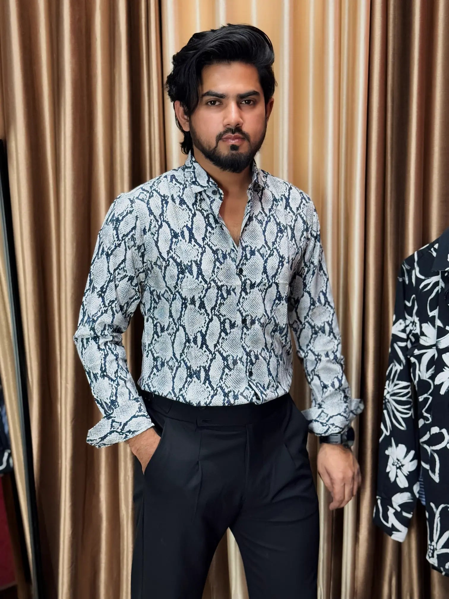 EID Collection Premium Full Sleeve Shirt (Ash)