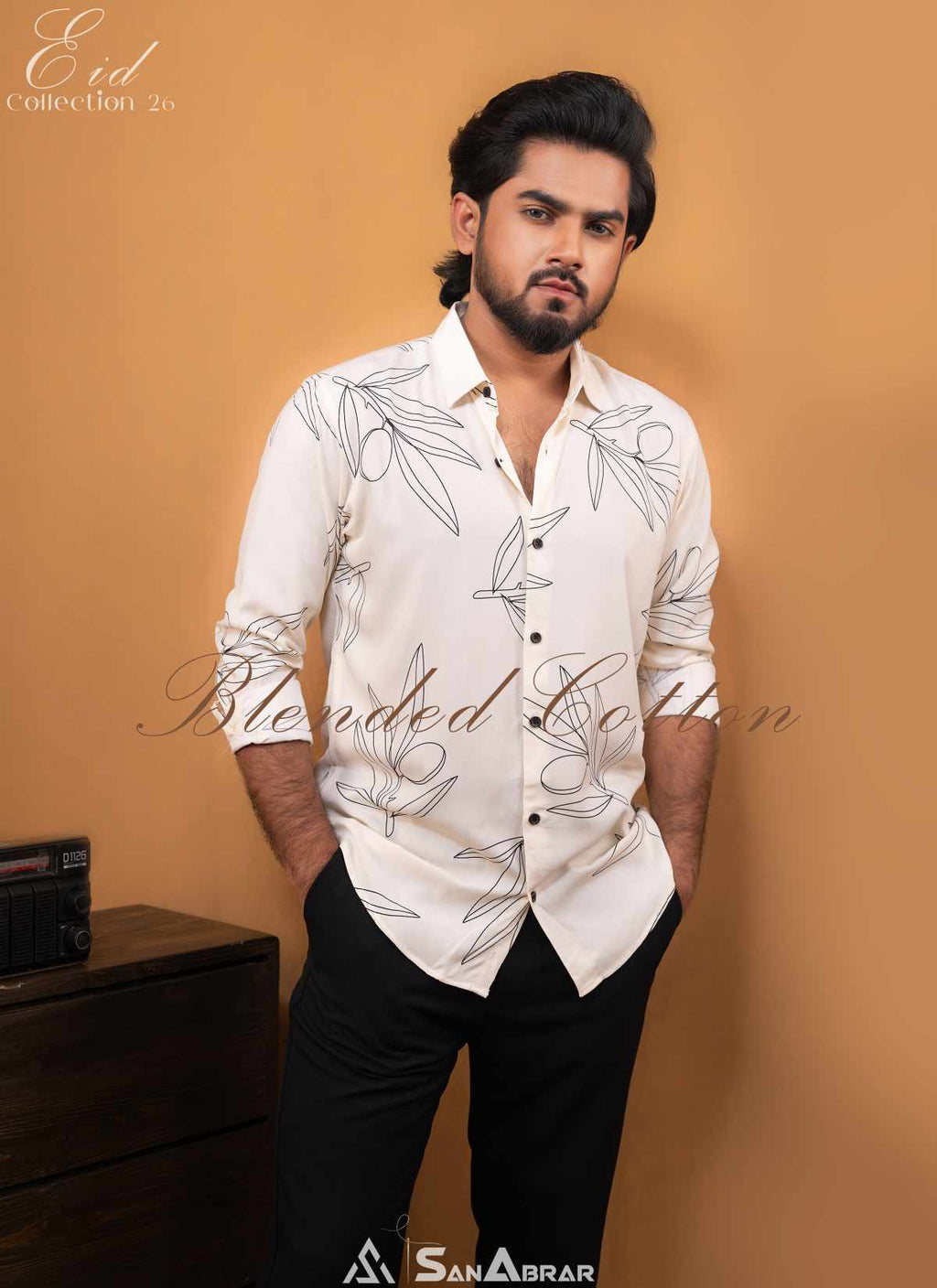 EID Collection Premium Full Sleeve Shirt Cream