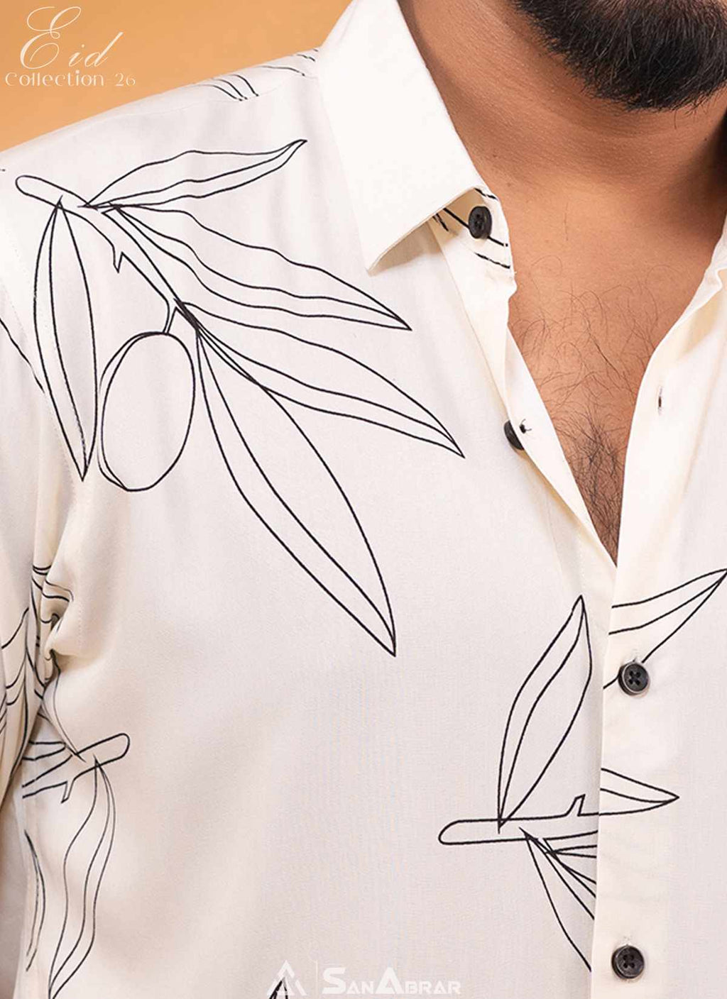 EID Collection Premium Full Sleeve Shirt Cream