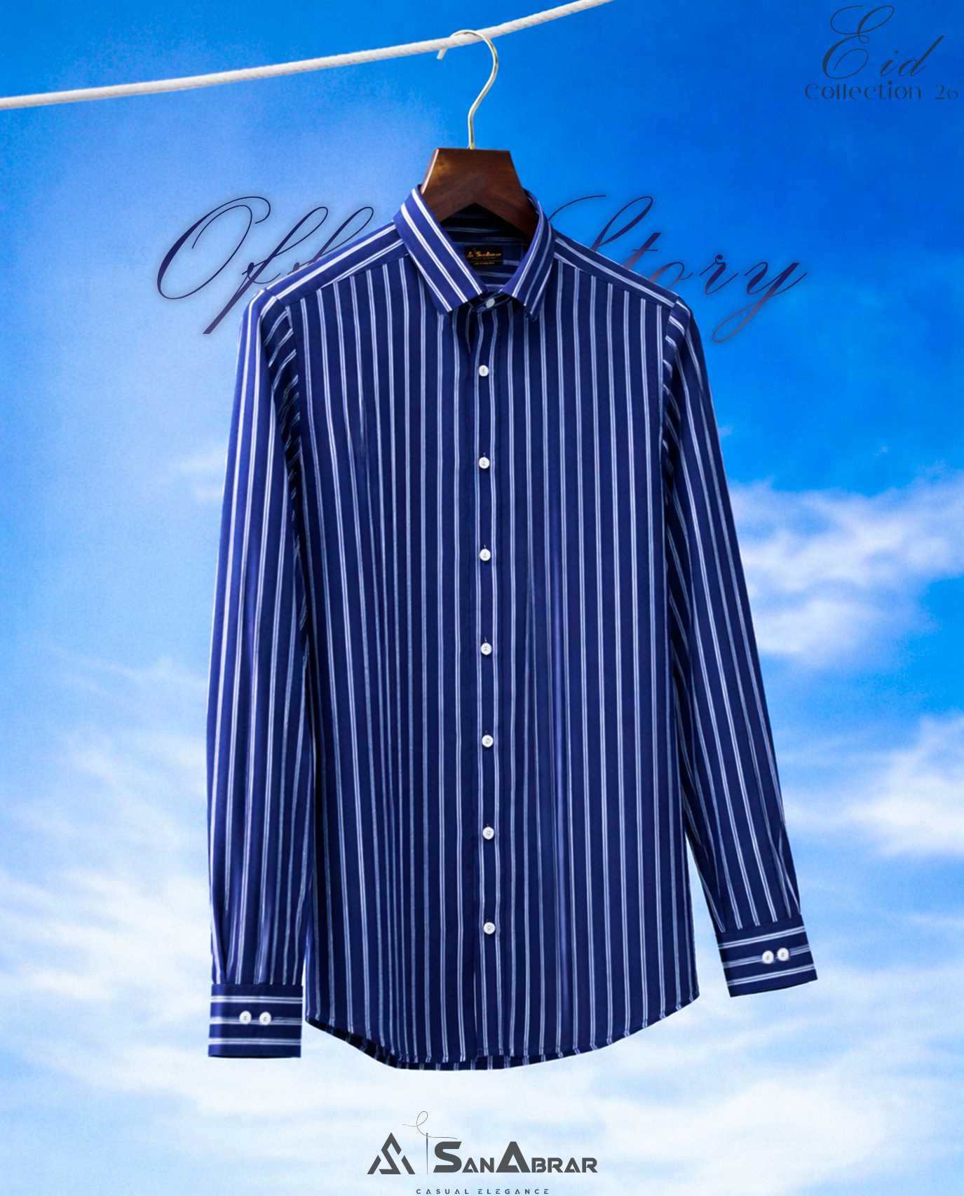 EID Collection Premium Full Sleeve Shirt (Blue)