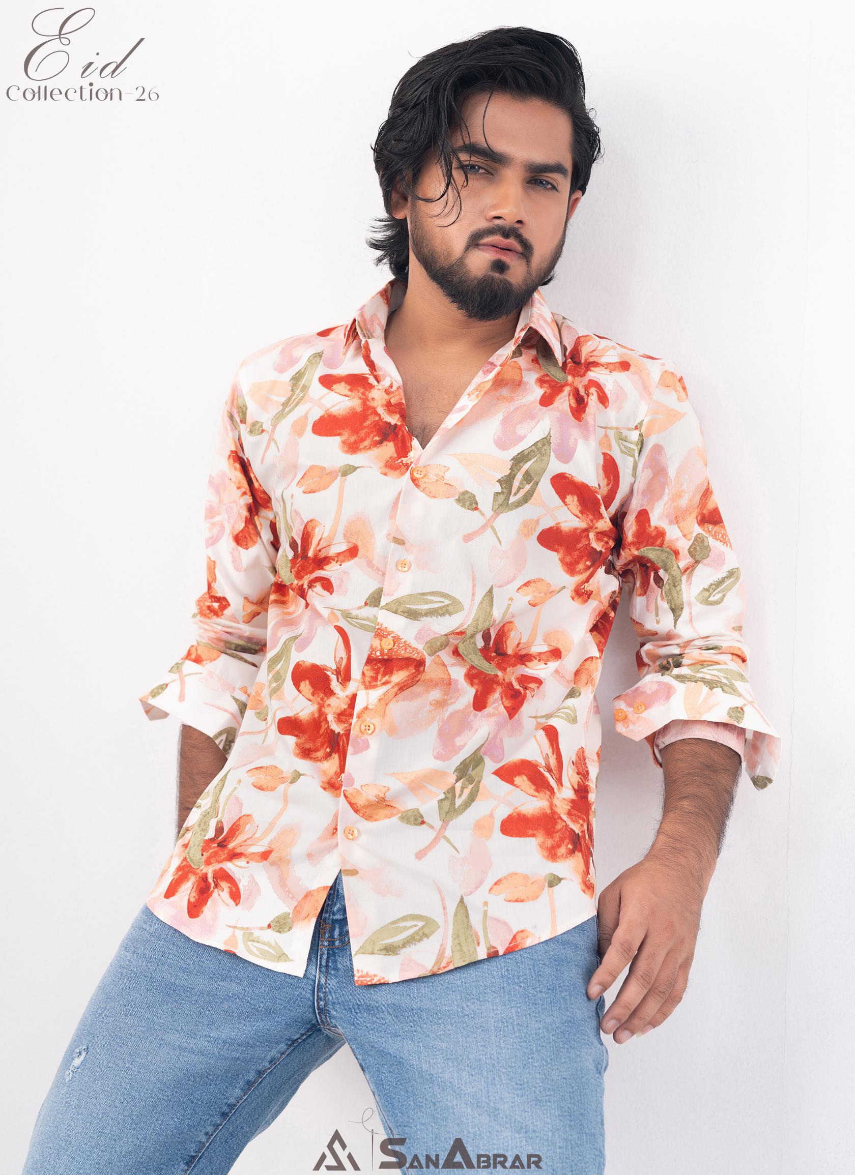 EID Collection Premium Full Sleeve Shirt (Floral)
