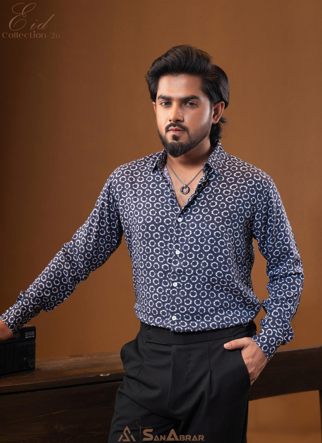 EID Collection Premium Full Sleeve Shirt Deep Blue