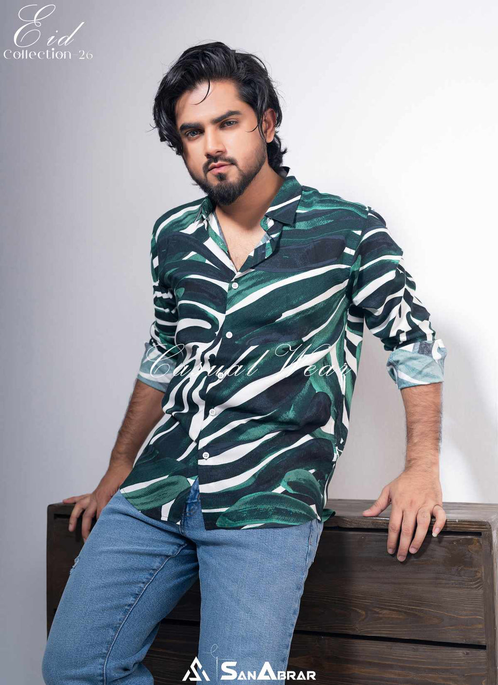 EID Collection Premium Full Sleeve Shirt Green