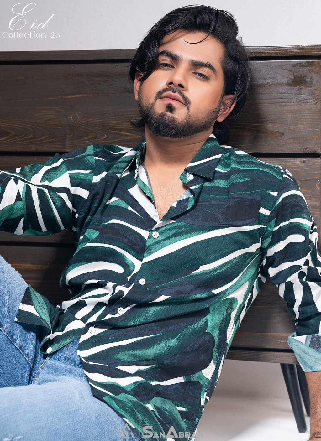 EID Collection Premium Full Sleeve Shirt Green