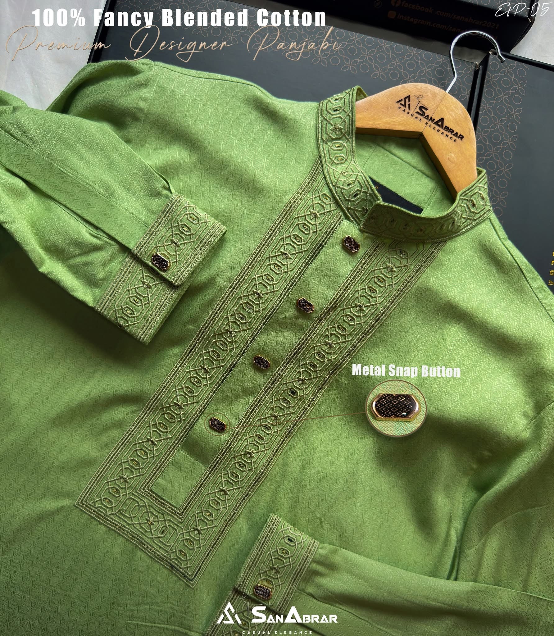 EID Signature Panjabi (Light Green)